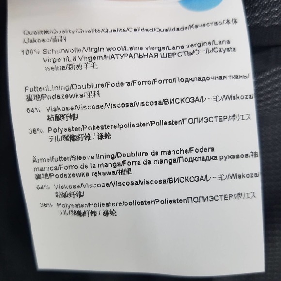 Hugo Boss Charcoal Microcheck Wool Sport Coat in Open Grey Size 38 NEW WITH TAGS - Picture 5 of 7